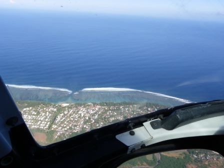 Lagon Saint Gilles vue Hélicoptère