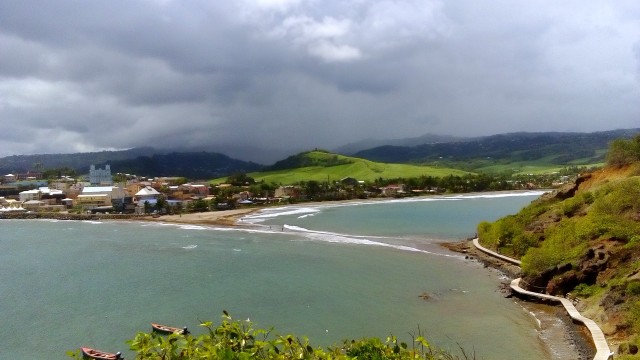 Vue depuis l Ilet Sainte Marie Ville de Sainte Marie Piton du Carbet