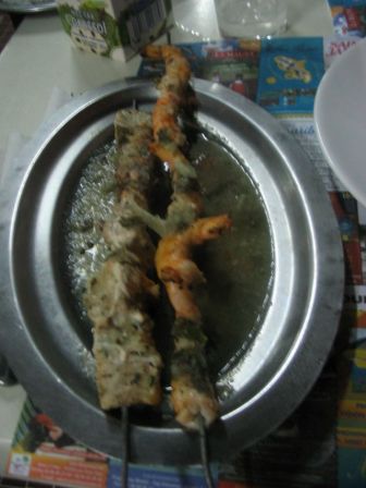 Brochettes Poisson et Crevettes