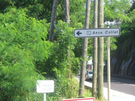 Entree Anse Colat, août 2010 Entree Anse Colat