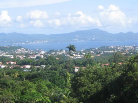 Vue de Fort de France depuis Balata