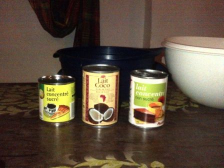 Ingrédient du flan au coco, oct. 2013 Ingrédient du flan au coco