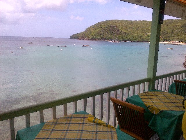 Restaurant Le Littoral - Vue sur le bourg des Anses d'Arlet