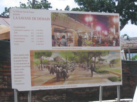 Savane de Fort de France Plan, août 2009 Future savane de Fort de France