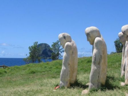 Sculpture Memorial Anse Cafard, oct. 2009 Sculpture Memorial Anse Cafard