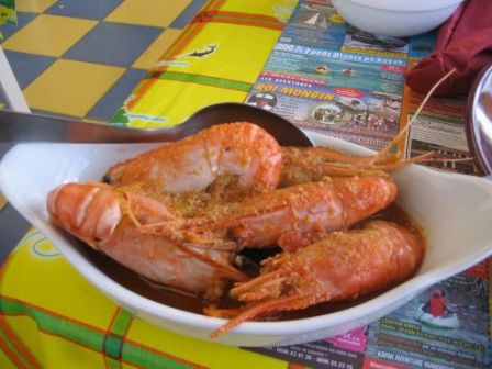 Fricassé de Crevettes Chez Tatie Lise l'Escapade Tartane