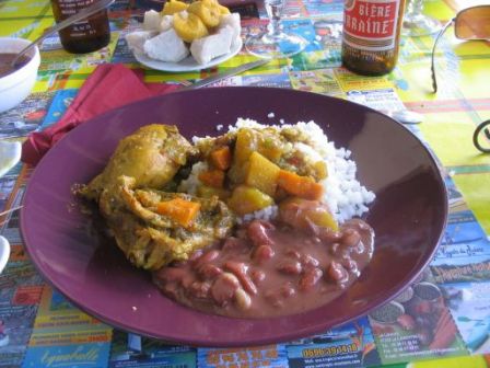 Colombo de Poulet - Legume Pays - Restaurant L'Escapade - Tartane, août 2009 Colombo de Poulet - Legume Pays - Restaurant L'Escapade - Tartane