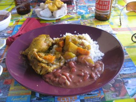 Colombo de Poulet - Legume Pays - Restaurant L'Escapade - Tartane