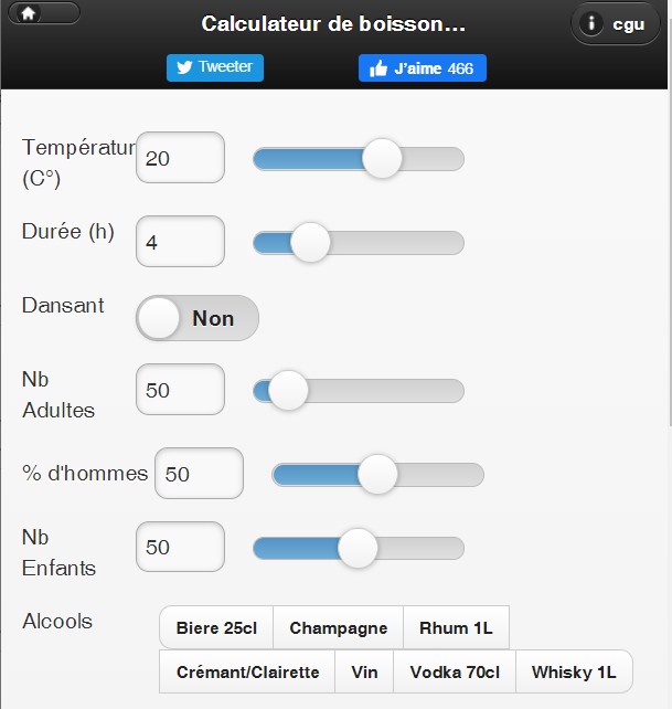 Calculateur de Boissons